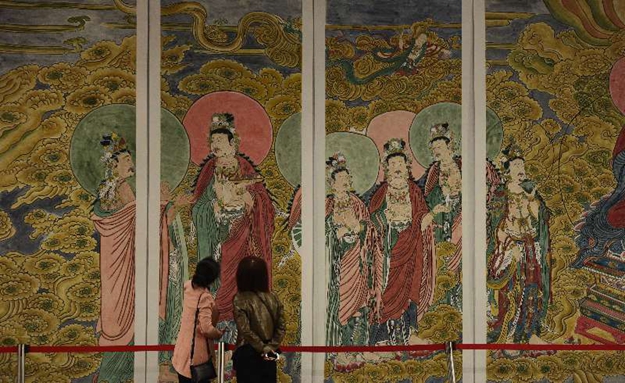 洪洞县广胜寺壁画被“搬进”大槐树文化中心