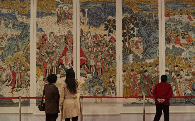 洪洞县广胜寺壁画被“搬进”大槐树文化中心