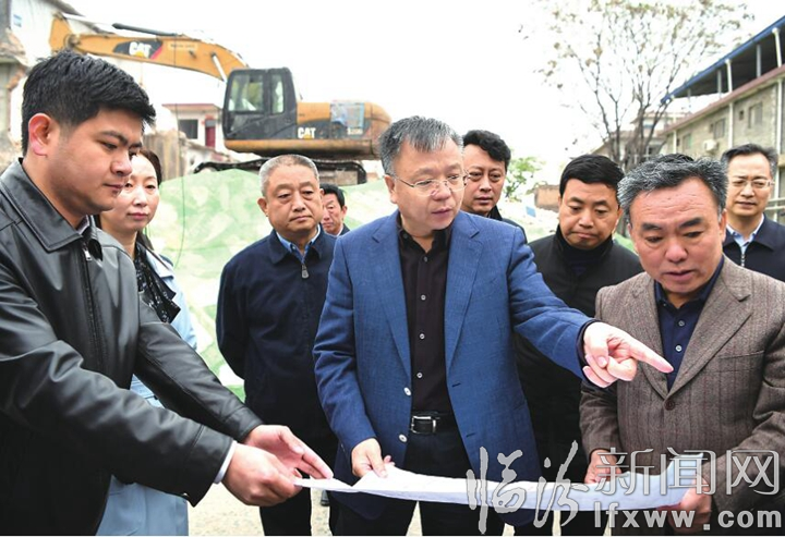 岳普煜在市区尧都区调研重点项目建设