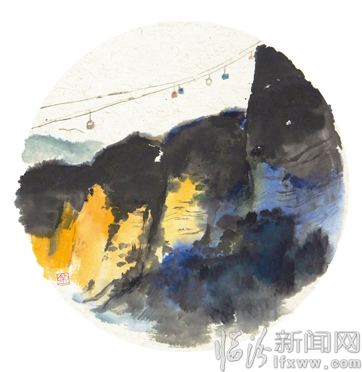 金小民绘画作品展在山西师大文理学院举行