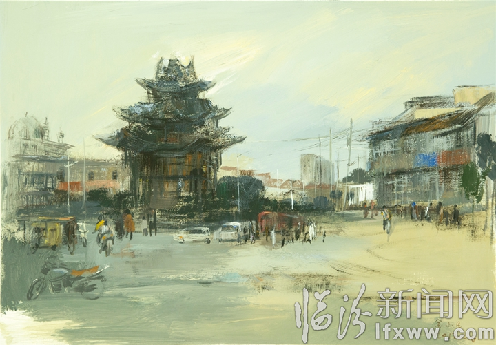 金小民绘画作品展在山西师大文理学院举行