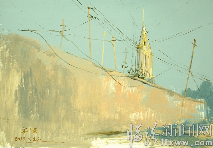 金小民绘画作品展在山西师大文理学院举行