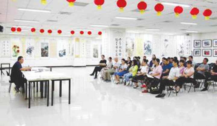临汾:书法名家来授课 公益讲座受欢迎