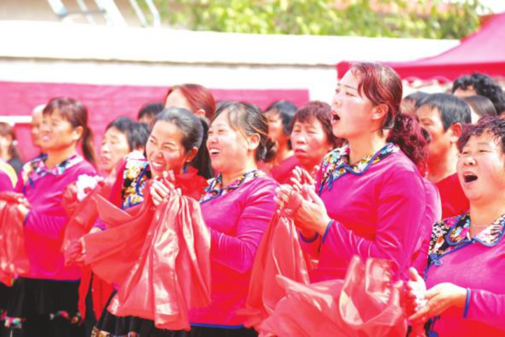 尧都区金殿镇峪口村首届农民文化节开幕啦