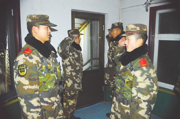 武警曲沃中队:新战士的第一班哨