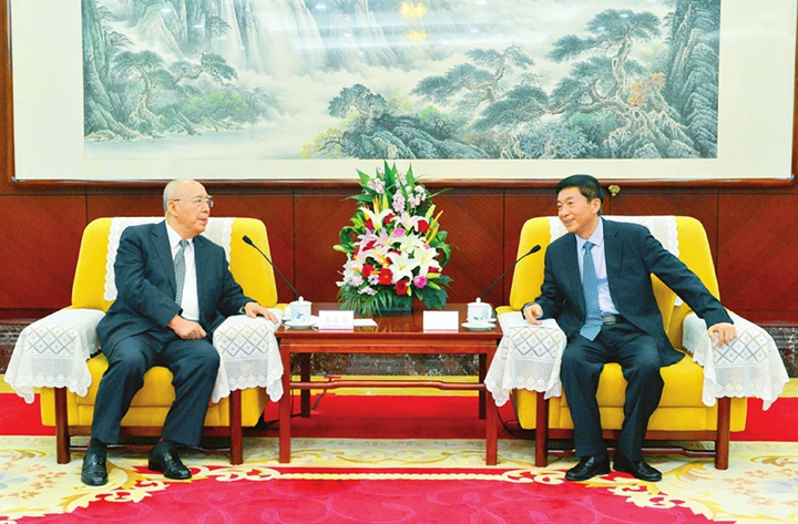 骆惠宁会见中国国民党前主席吴伯雄