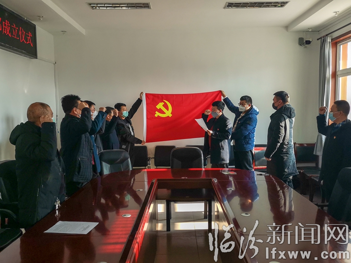 让党旗在山西省乡宁县防疫一线高高飘扬!