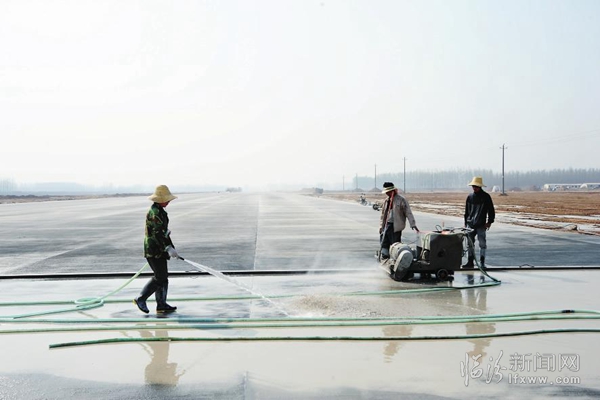 临汾民航跑道建设基本完工