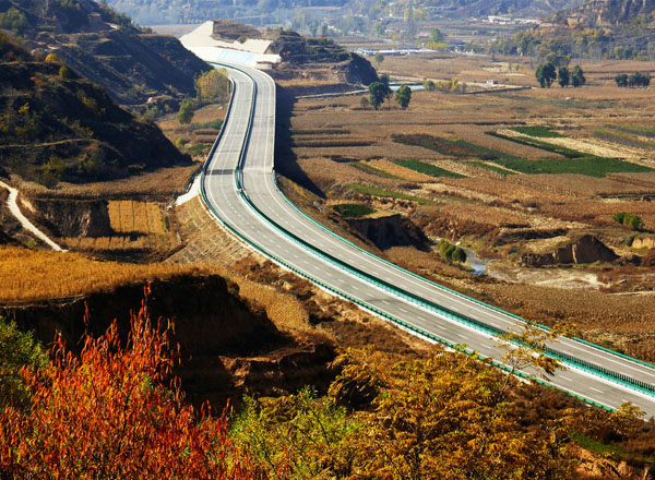 霍永高速公路在隰县（7张）