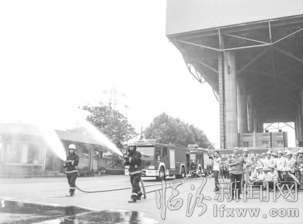 尧都区消防演练进企业