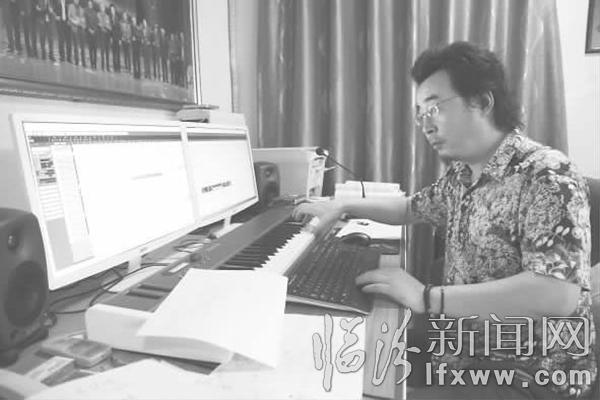 韩建东在进行创作