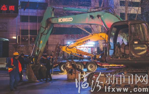 临汾市区南北交通主动脉“重塑”48小时(组图)