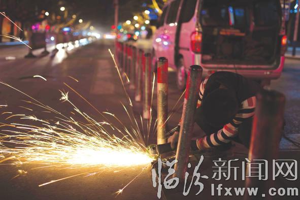 临汾市区南北交通主动脉“重塑”48小时(组图)