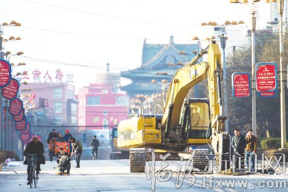 临汾市区南北交通主动脉“重塑”48小时(组图)
