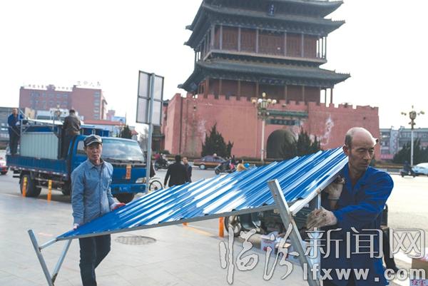 临汾市区南北交通主动脉“重塑”48小时(组图)