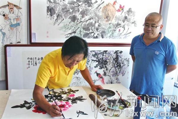 襄汾刘好管:让书画走进千家万户