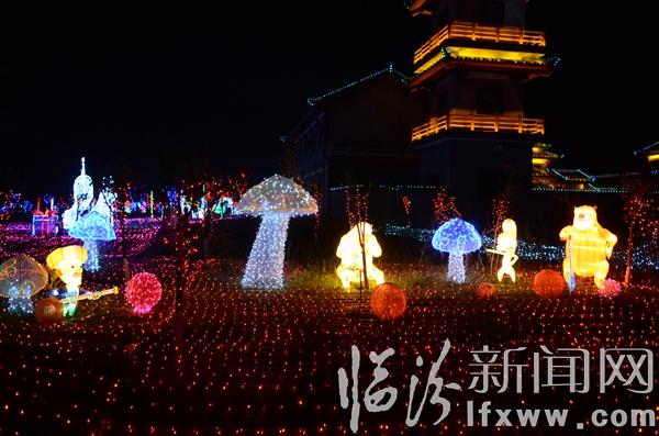 曲沃首届太子湖国际梦幻灯光节开幕