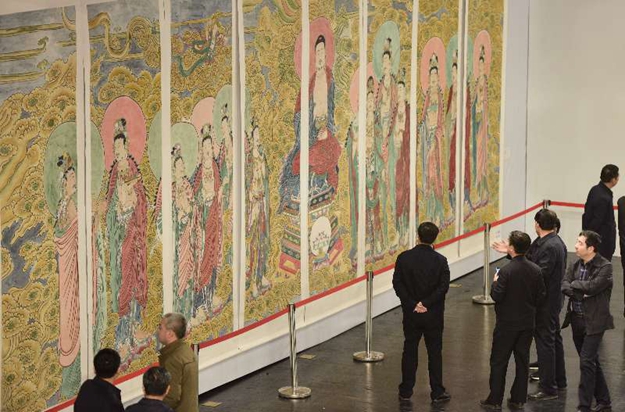 洪洞县广胜寺壁画被“搬进”大槐树文化中心