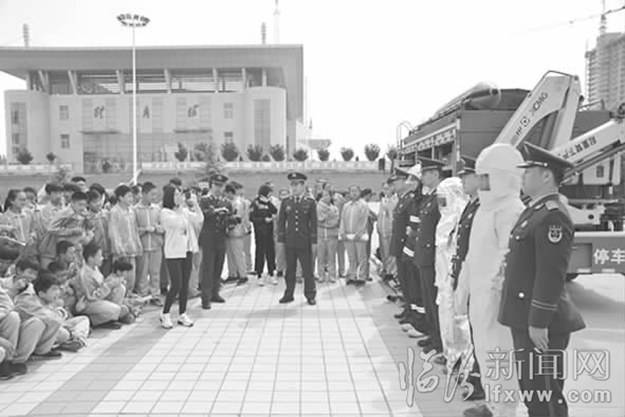 曲沃:消防知识进校园 “逃生”技能记心间