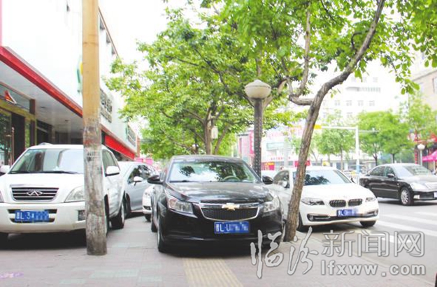 鼓楼东大街:只要我愿意,人行道也是停车场