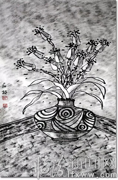 墨境花语——著名画家石林作品赏析