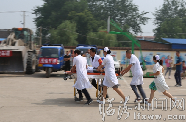 襄汾大邓乡:防汛演练为一方平安