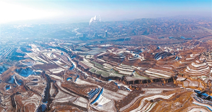 霍州观堆山：冬景如画