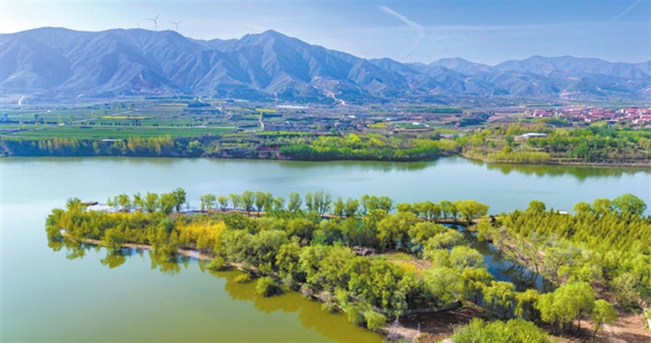 侯马香邑湖尽显生态之美